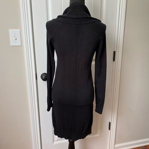 Express black cowl neck sweater dress